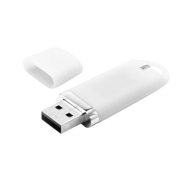 Флешка “Shape” с покрытием Софт Тач 16 GB, белая-1