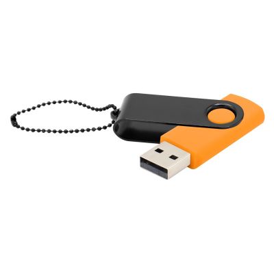 Флешка Designer To Go 2.0 USB 16Gb, оранжевый/черный-0