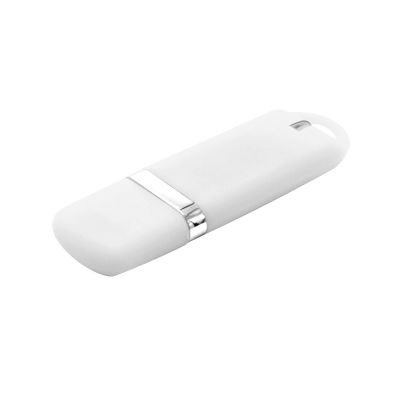 Флешка “Shape” с покрытием Софт Тач 16 GB, белая-0