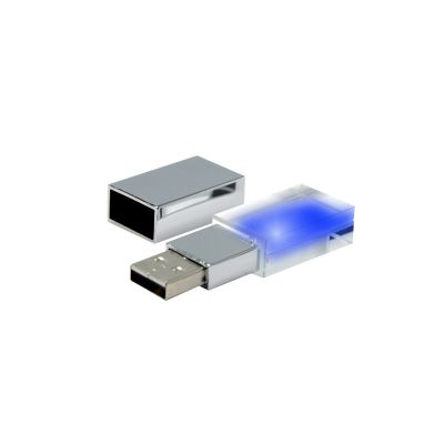 Флешка "Moon" 16 Гб, синяя подсветка-0