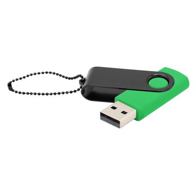 Флешка Designer To Go 2.0 USB 16Gb, зеленый/черный-0
