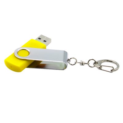 Флешка Twist 16 Гб в футляре, желтая-1