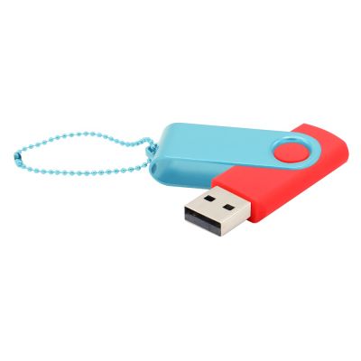 Флешка Designer To Go 2.0 USB 16Gb, красный/бирюзовый-0
