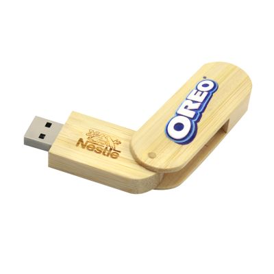 Флешка "Green" 16 Гб wooden color-4