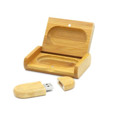 Флешка Woodcoin в деревянном футляре, 32 Гб, светло-коричневый-1