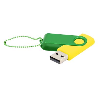 Флешка Designer To Go 2.0 USB 16Gb, желтый/зеленый-0