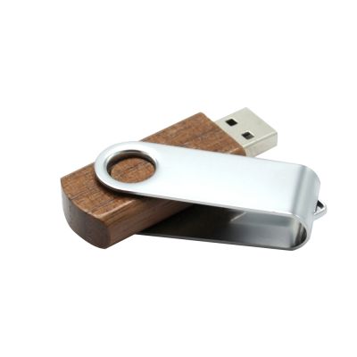 Флешка Twist wood 16 Гб в футляре, wooden color-1