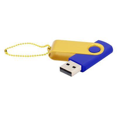 Флешка Designer To Go 2.0 USB 16Gb, синий/желтый-0