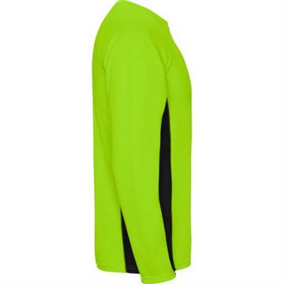 Спортивная футболка SHANGHAI L/S мужская, ФЛУОРЕСЦЕНТНЫЙ ЗЕЛЕНЫЙ/ЧЕРНЫЙ 2XL-3