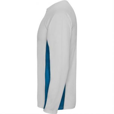 Спортивная футболка SHANGHAI L/S мужская, БЕЛЫЙ/КОРОЛЕВСКИЙ СИНИЙ 2XL-2
