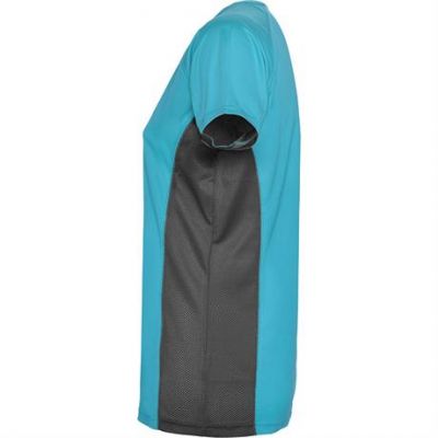 Спортивная футболка SHANGHAI WOMAN женская, БИРЮЗОВЫЙ/ТЕМНЫЙ ГРАФИТ S-2