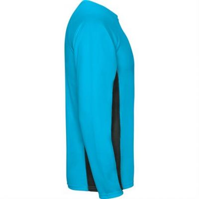 Спортивная футболка SHANGHAI L/S мужская, БИРЮЗОВЫЙ/ТЕМНЫЙ ГРАФИТ S-3
