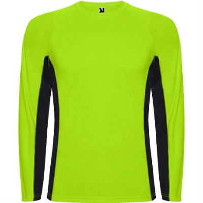 Спортивная футболка SHANGHAI L/S мужская, ФЛУОРЕСЦЕНТНЫЙ ЗЕЛЕНЫЙ/ЧЕРНЫЙ 2XL-0