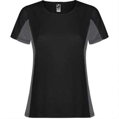 Спортивная футболка SHANGHAI WOMAN женская, ЧЕРНЫЙ/ТЕМНЫЙ ГРАФИТ 2XL-0