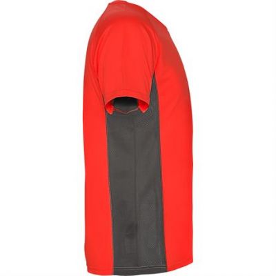 Спортивная футболка SHANGHAI мужская, КРАСНЫЙ/ТЕМНЫЙ ГРАФИТ 2XL-3