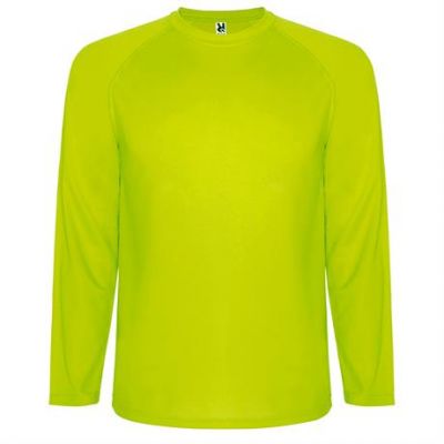 Спортивная футболка MONTECARLO L/S мужская, ФЛУОРЕСЦЕНТНЫЙ ЖЕЛТЫЙ XL-0
