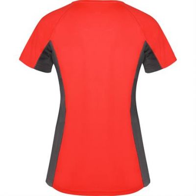 Спортивная футболка SHANGHAI WOMAN женская, КРАСНЫЙ/ТЕМНЫЙ ГРАФИТ 2XL-1