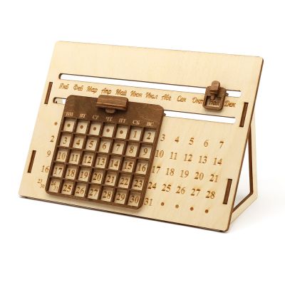 Деревянный вечный календарь-0