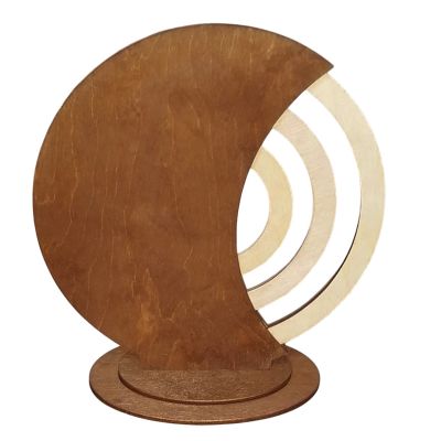 Вечный календарь из дерева Time коричневый-1