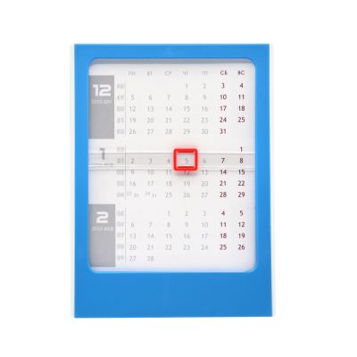 Календарь настольный Zeit, синий-0