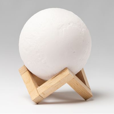 Беспроводная колонка-светильник Moonlight, белая-3