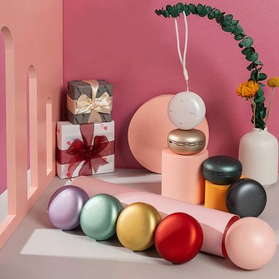 Беспроводная Bluetooth колонка Burger Inpods TWS софт-тач, темно-синяя-1