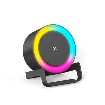 Беспроводная Bluetooth колонка U-Tone RGB c функцией беспроводной зарядки 15W, черный-0