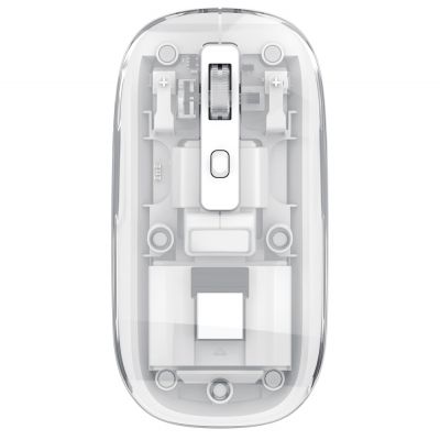 Мышь компьютерная беспроводная прозрачная Limpid, белый-1