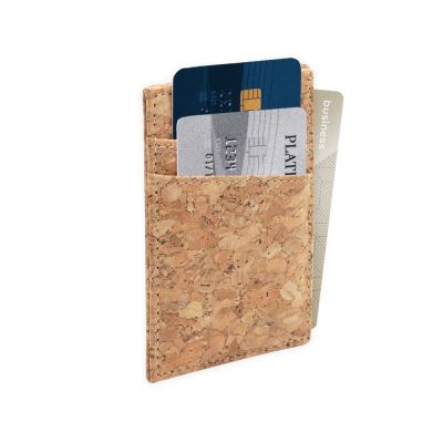 Держатель банковских карт Corras, натуральное дерево-0