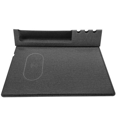 Коврик для мышки с беспроводной зарядкой Rolter, серый-0