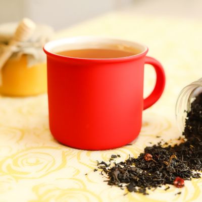 Кружка Camping, софт тач, красная-2