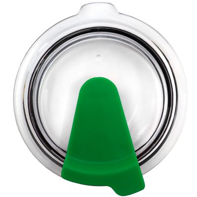 Кружка с крышкой Velvet Duo, софт-тач, тёмно-серая/зелёная-1