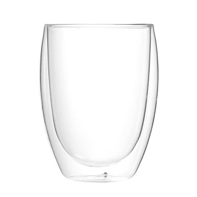 Стакан стеклянный "Lotos" с двойными стенками и крышкой, голубой-3