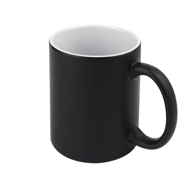 Кружка-хамелеон керамическая Йорк, сублимация, черная-0