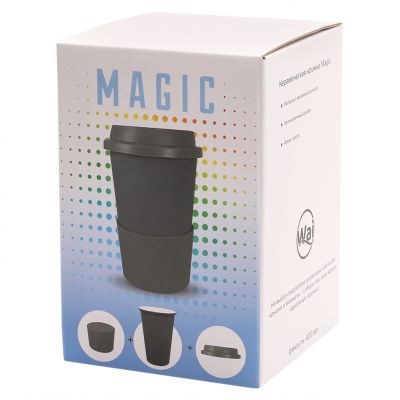 Кружка Magic To Go, белый/зеленый-1