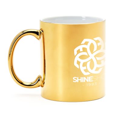 Кружка керамическая ZALA, Золотой-3