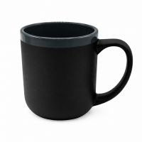 Кружка Barrel, софт-тач, чёрно-серая