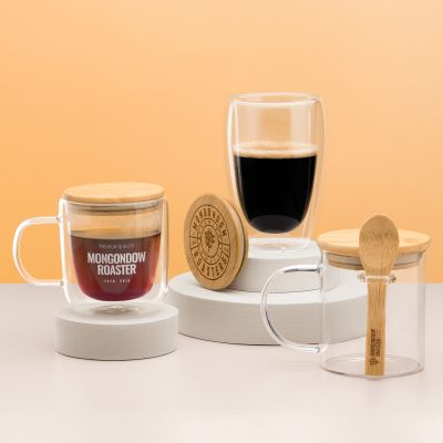 Стеклянная кружка INDAL, Белая-2