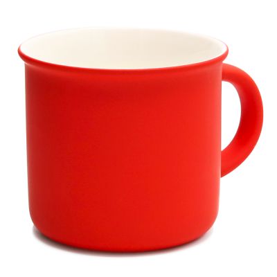 Кружка Camping, софт тач, красная-0