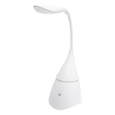 Настольная лампа с колонкой Swanny, белая-0