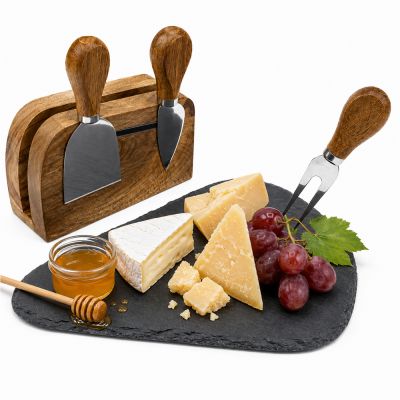 Набор для сыра Cheesier, коричневый-3