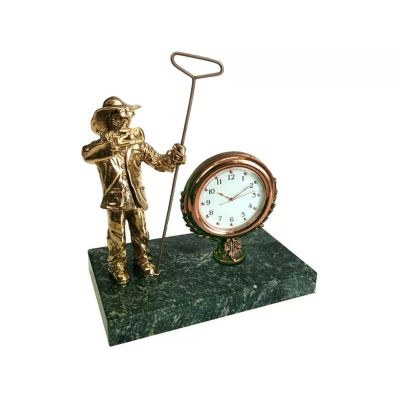 Настольный прибор &quot;Металлург&quot;, золотистый/зеленый-0