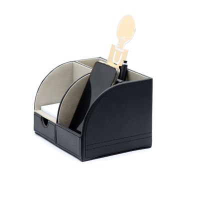 Настольный органайзер Forma c беспроводной зарядкой, черный-2