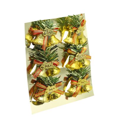 Набор пластиковых  колокольчиков C Рожеством-0