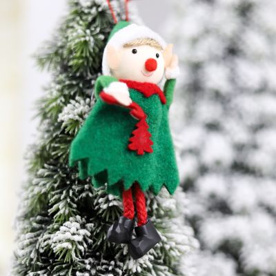 Новогоднее украшение Эльф, зеленый-0