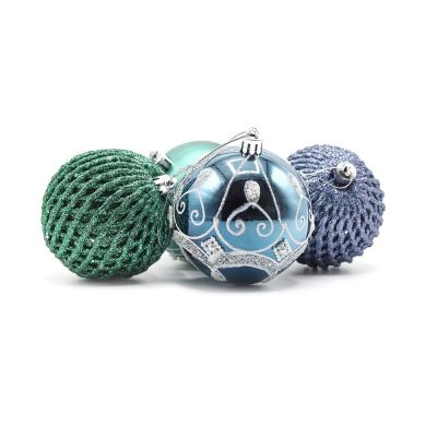 Набор новогодних пластиковых шаров №4 (9 шт.)-2