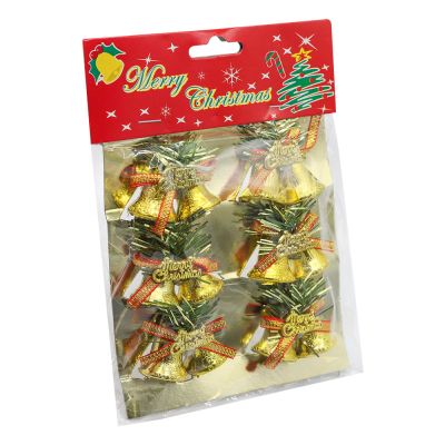 Набор пластиковых  колокольчиков C Рожеством-1