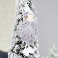 Новогоднее украшение рождественский ангел Беатриче,серый