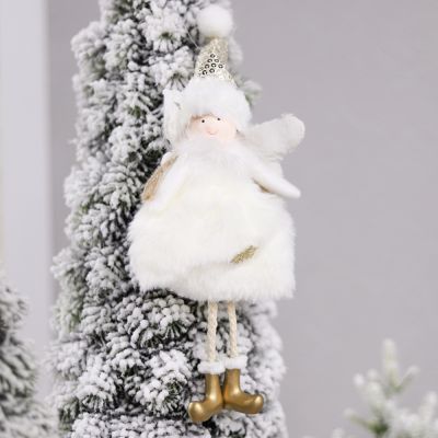 Новогоднее украшение Рождественский ангел, белый-0
