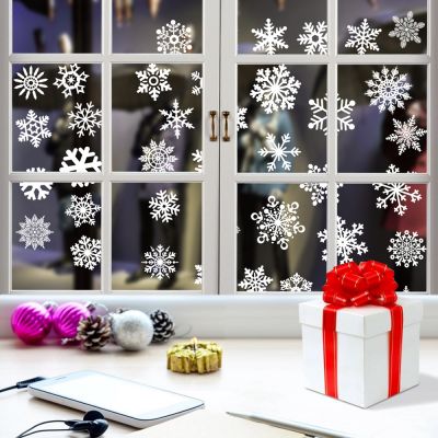 Самоклеящаяся наклейка (снежинки  2 шт. в рулоне)-0